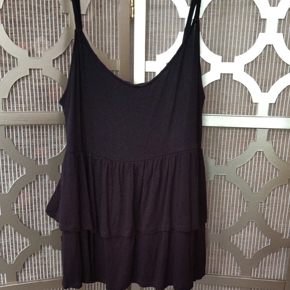 Torrid Black Tiered Camisole Top
